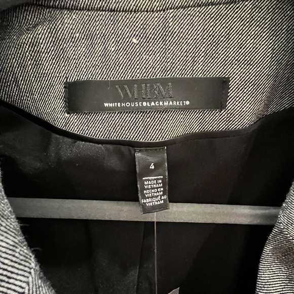 NWT - WHBM CROPPED LINEN STUDIO BLAZER - Picture 4 of 4